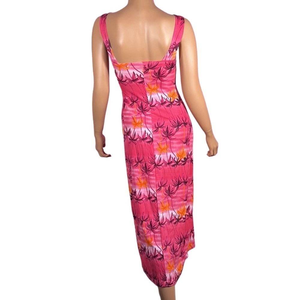 Y2K HAWAIIAN POOL SIDE DRESS perfect bathing suit cover Barbie Core Pink like … - Picture 4 of 12